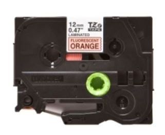 Taśma do drukarki etykiet Brother TZEB31 12mm Czarny na Fluorescencyjnym Pomarańczu - obrazek 4