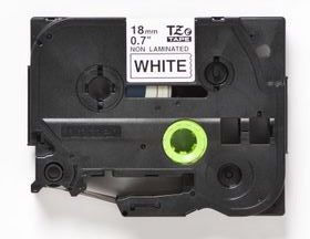 Taśma do drukarki etykiet Brother TZEN241 18mm Czarny na Białym - obrazek 2