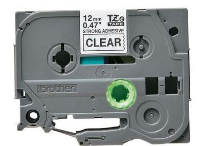 Taśma do drukarki etykiet Brother TZES131 12 Czarny na Przeźroczystym - obrazek 4