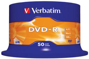 DVD-R VERBATIM 4.7GB x16 Cake *50 - obrazek 3