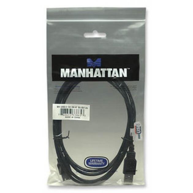 Kabel USB 2.0 przedłużacz 0.5 m Manhattan - obrazek 2