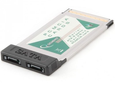 Kontroler PCMCIA na 2 x SATA  Gembird