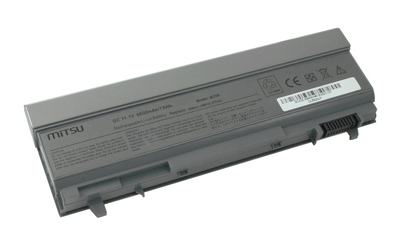 Bateria do laptopa Dell Latitude E6400; E6410; E6500; E6510  11.1 V  6600 mAh