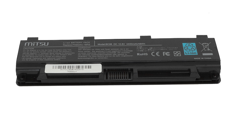Bateria do laptopa Toshiba C850; L800; S855 10.8 V 4400 mAh - obrazek 3