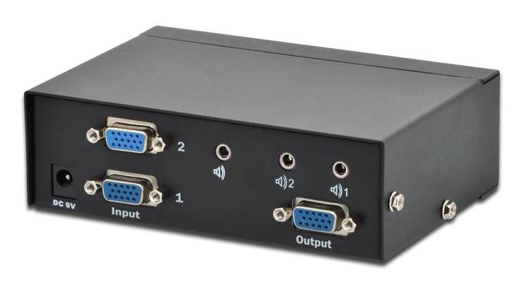 Przełącznik - Switch VGA 2/1 - 2 nadajniki - 1 odbiornik Digitus - obrazek 3