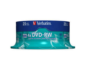 DVD-RW Verbatim 4,7GB x4 Cake *25 - obrazek 2