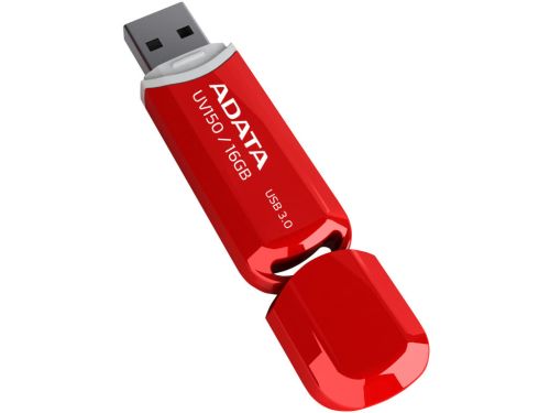 Flashdrive 32GB USB 3.0 Adata UV150 Czerwony - obrazek 3