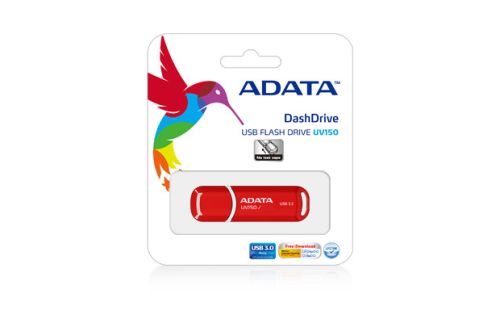 Flashdrive 32GB USB 3.0 Adata UV150 Czerwony - obrazek 2