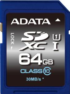 - karta pamieci SD   64GB SDXC  Adata Premier