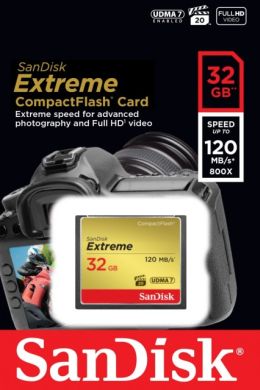 - karta pamieci CF 32GB SanDisk Extreme 120MB/85MB - obrazek 2