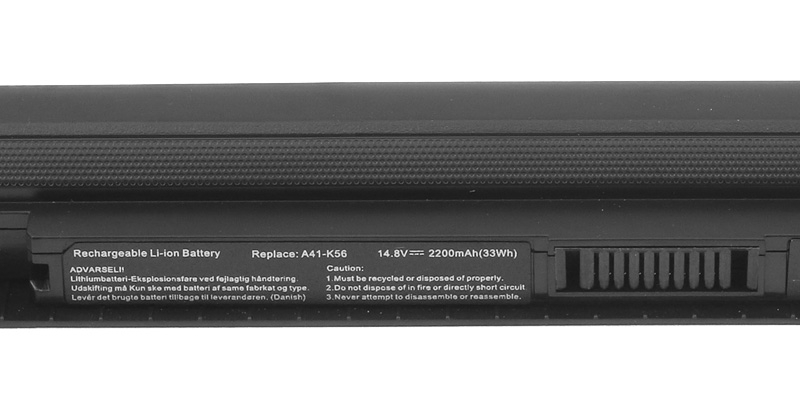 Bateria do laptopa Asus A46; K56  14.4V  2200 mAh - obrazek 5