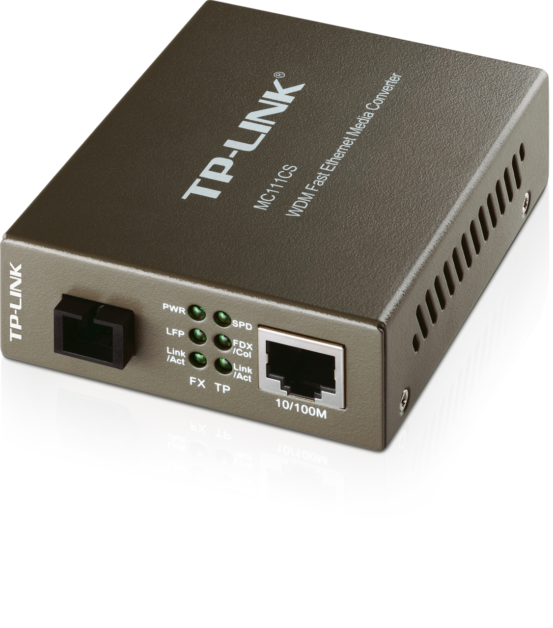 Konwerter światłowodowy singlemodowy TP-Link MC111CS WDM RJ45SC, single-mode, 20km, 10/100Base-TX  100Base-FX