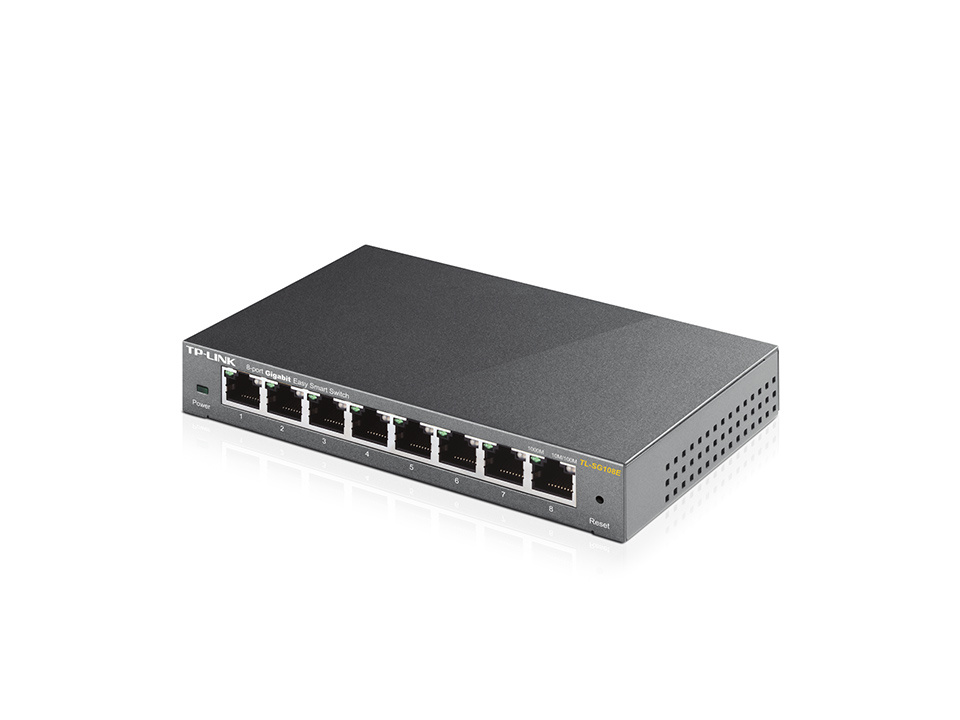 Switch TP-Link TL-SG108E 8x10/100/1000 MB/s Easy Smart - Metalowa obudowa - obrazek 3
