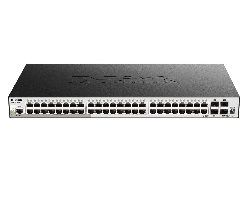 Switch D-Link DGS-1510-52X  52-port 10/100/1000 Gigabit 4SFP+