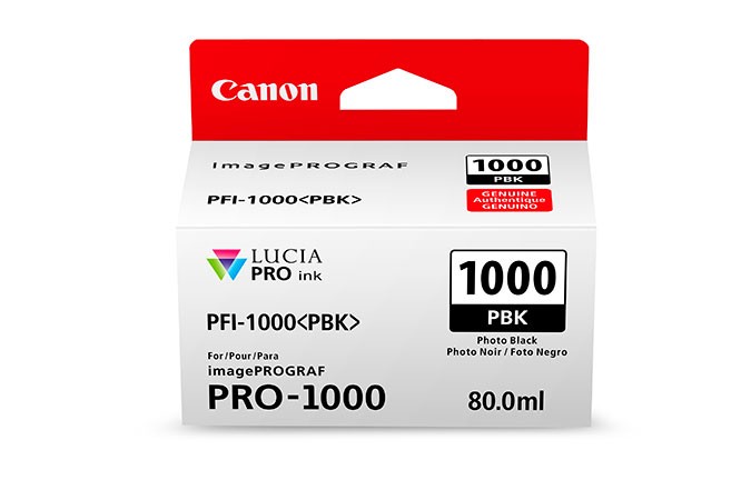Tusz Canon  PFI-1000  Photo Black  80 ml.  2205 str.