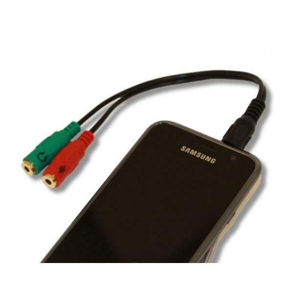 Kabel Audio Mini Jack Stereo męski na 2 x żeński Mini Jack rozgałęźnik 0.2 m Manhattan - obrazek 2