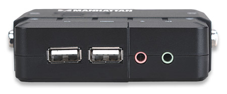 Przełącznik KVM Manhattan 2/1 SVGA; USB; Audio - obrazek 3