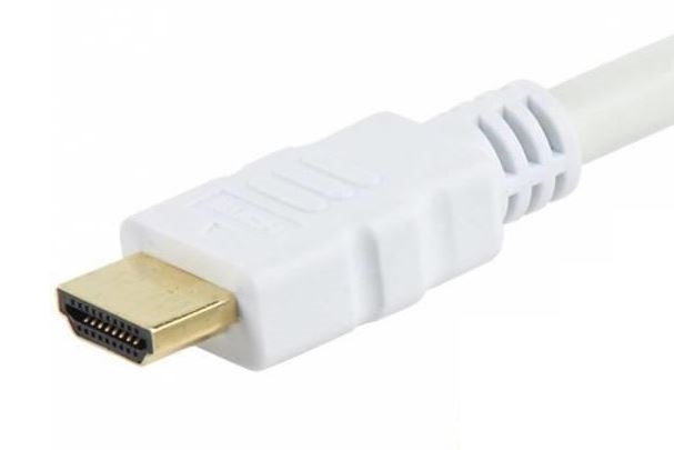 Kabel HDMI męski na HDMI męski v.1.4 5.0 m Techly Biały 4K 3D - obrazek 4