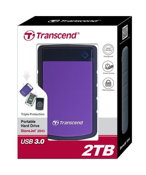 HDD USB 3.0 2TB Transcend StoreJet 25H3P Wstrząsoodporny - obrazek 5