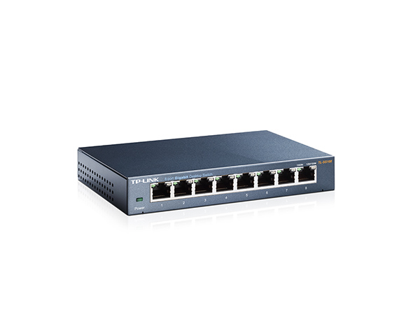 Switch TP-Link TL-SG108 8x10/100/1000 MB/s - Metalowa obudowa - obrazek 2