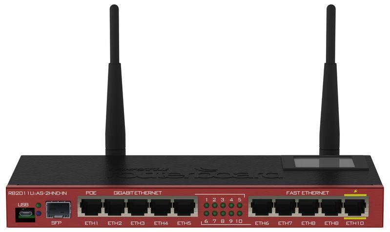 Router MikroTik RB2011UiAS-2HnD-IN L5 5xLAN, 5xGig LAN 1xSFP
