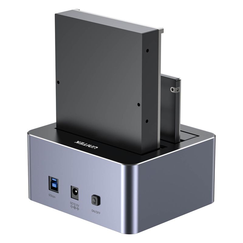 Stacja dokująca dla dysków HDD 2.5 i 3.5 USB 3.0 Dual HDD Unitek Y-3026GY01-EU - obrazek 3