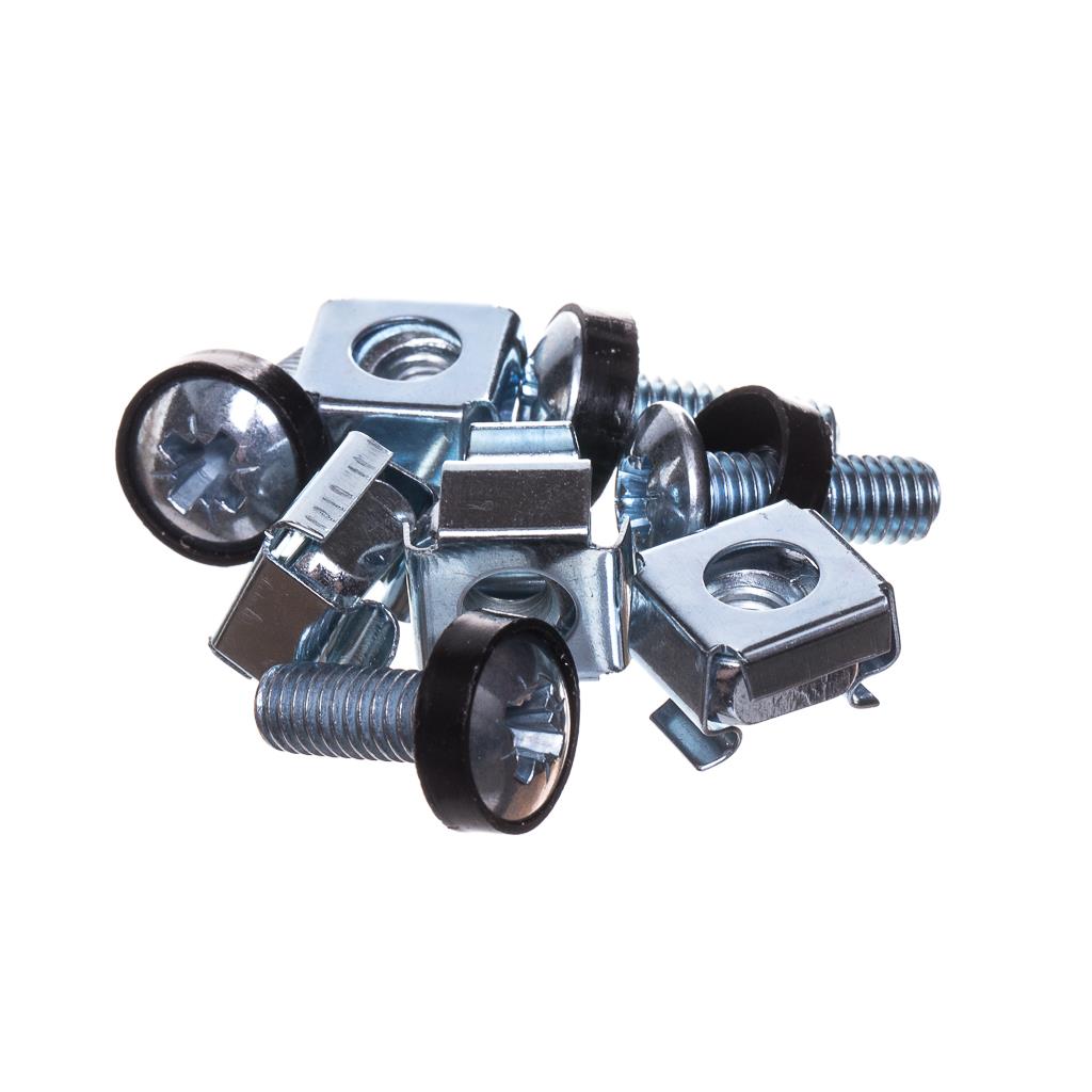 Zestaw śrub montażowych M6 do szaf 19'' - 4 sztuki Netrack - obrazek 2