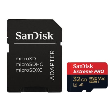 - karta pamieci MicroSD   32GB SDHC  SanDisk Extreme Pro + Adapter SD!  100MB/90MB