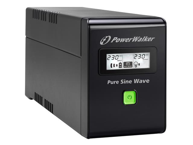 Zasilacz awaryjny UPS - PowerWalker UPS Line-Interactive 800VA SW FR - obrazek 2