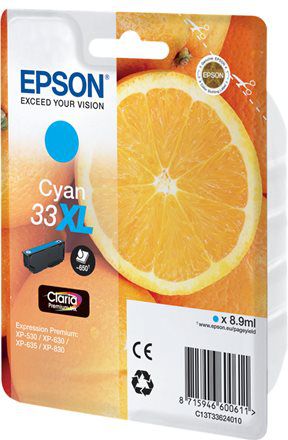 Tusz Epson 33XL Cyan Expression Home 650 str. - obrazek 2