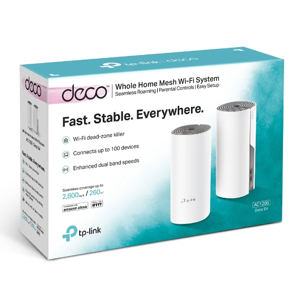 Domowy system Wi-Fi Mesh AC1200 TP-Link Deco E4 2-Pack - obrazek 5