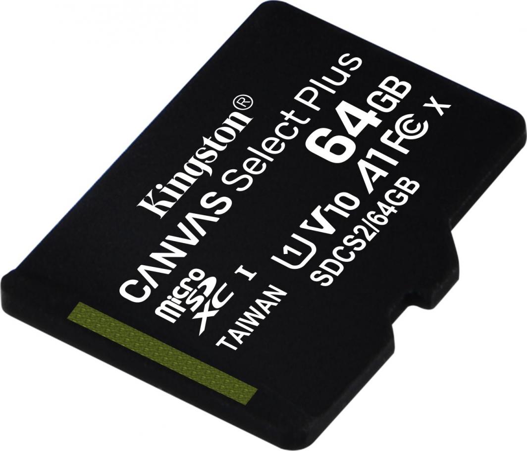 - karta pamieci MicroSD 64GB SDXC Kingston Canvas Select Plus 100MB/s - obrazek 3