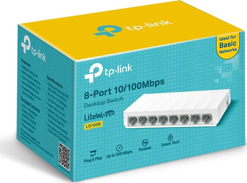Switch TP-Link LS1008 8x10/100 MB/s - obrazek 3