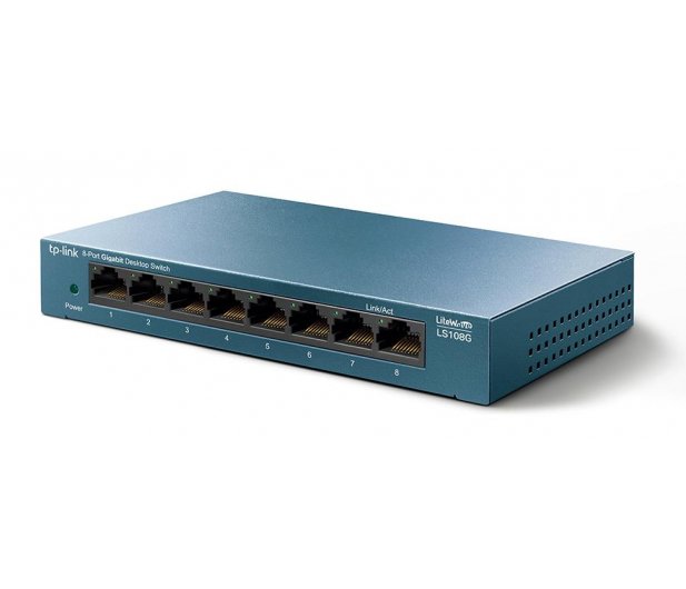 Switch TP-Link LS108G 8x10/100/1000 MB/s - Metalowa obudowa - obrazek 2