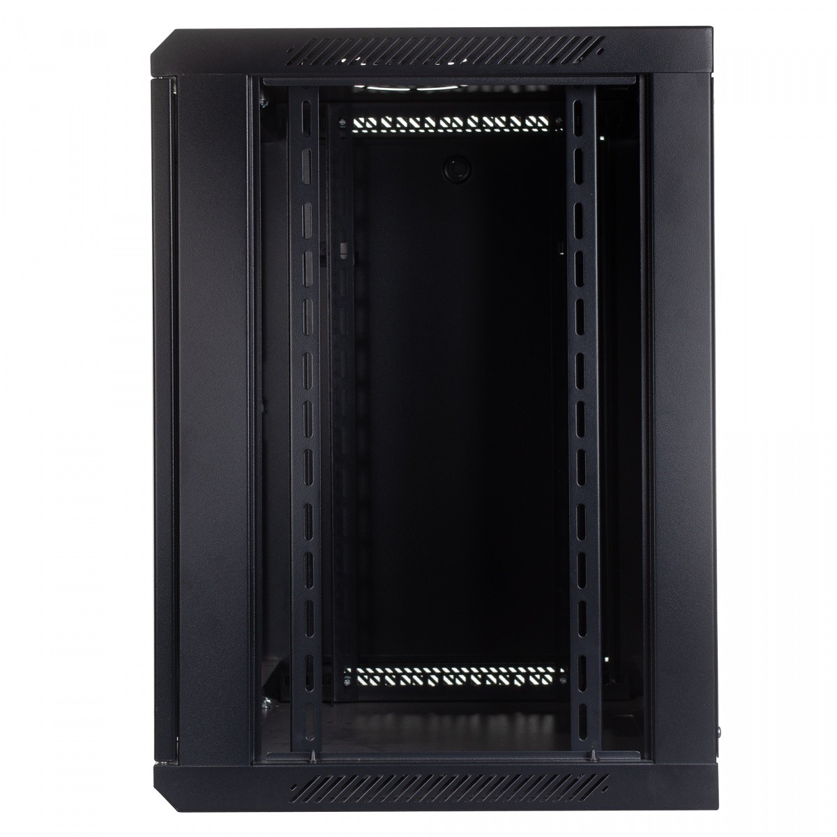 Szafa wisząca rack 19" 12U 600x450mm czarna (przednie drzwi szklane) Digitus - obrazek 2
