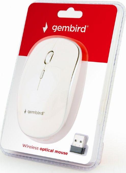 Mysz bezprzewodowa Gembird MUSW-4B-01-W Biała - obrazek 2