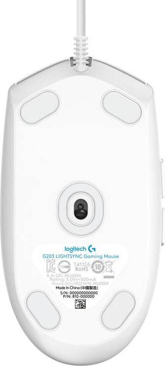 Mysz Logitech G203 Lightsync Biała - obrazek 3