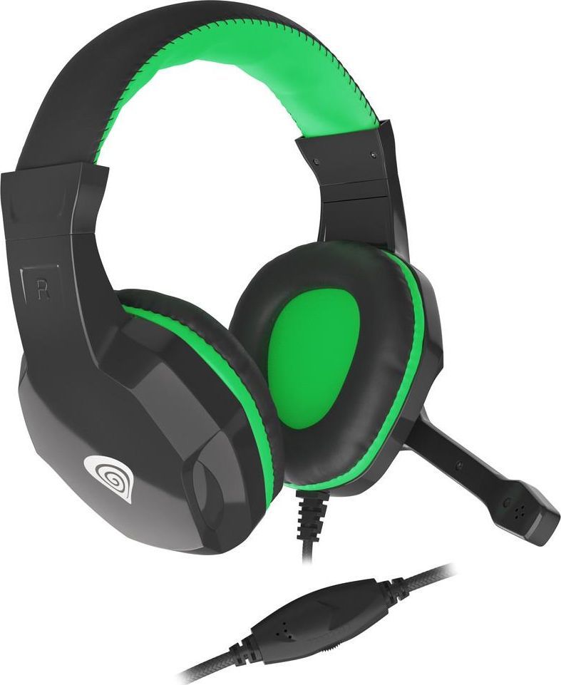 Słuchawki Genesis Argon 100 Gaming Czarno - zielone