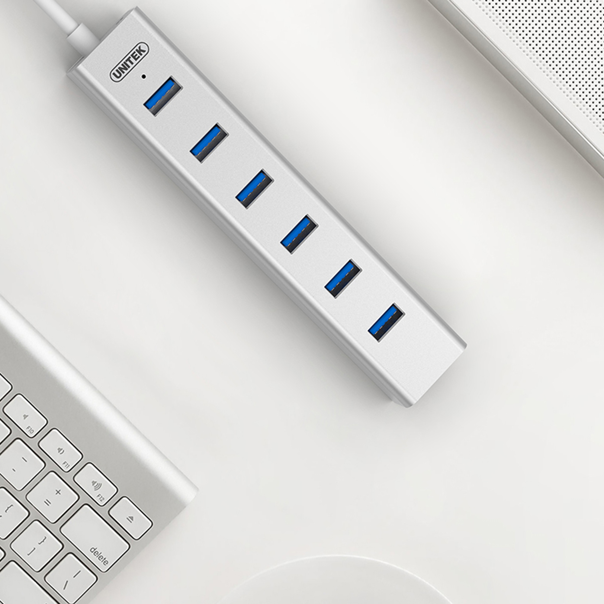 HUB USB 3.0 7 portowy Unitek + zasilacz - obrazek 3