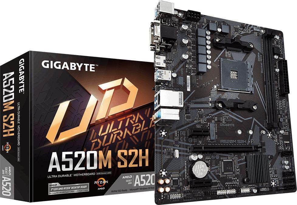 Płyta Socket AM4 Gigabyte A520M S2H