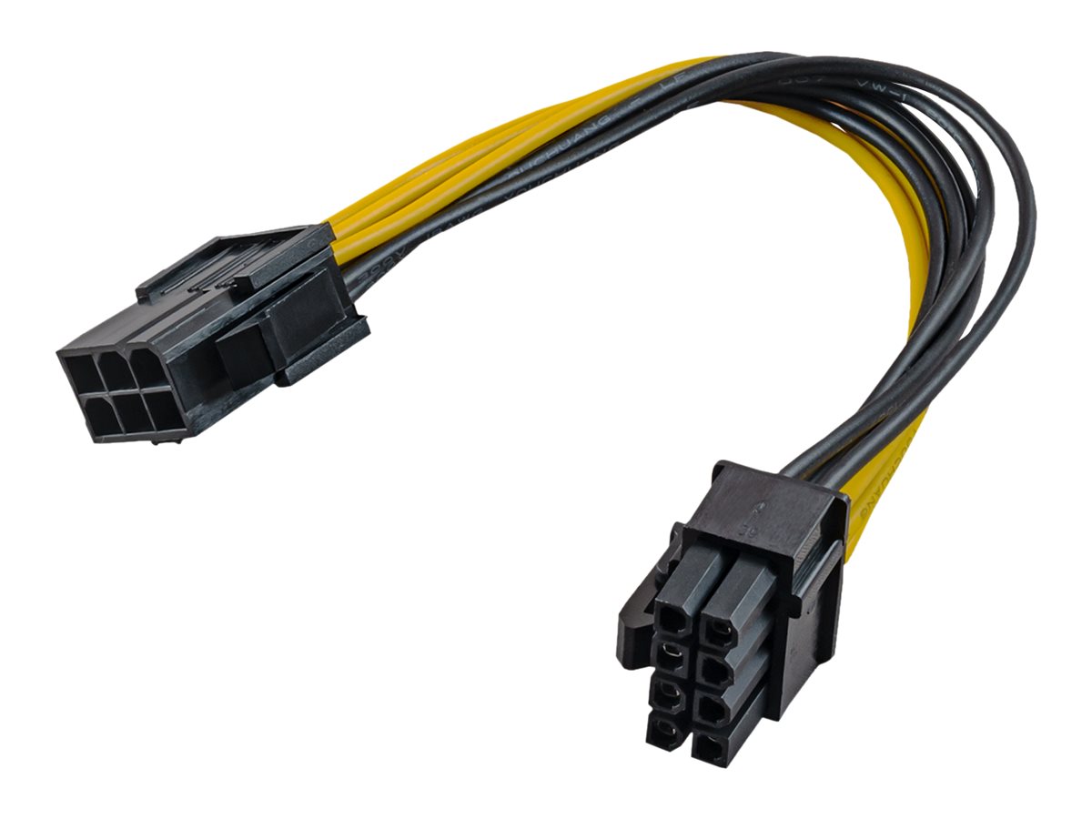 Adapter zasilania kart graficznych 6pin PCIe na 8pin  Akyga