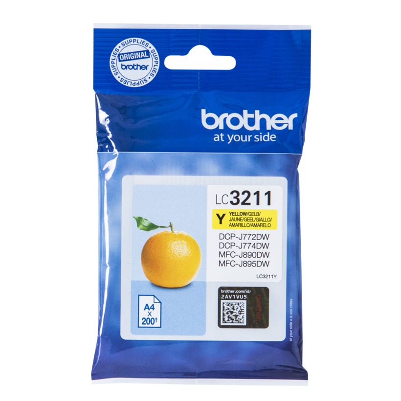 Tusz Brother LC3211Y  Yellow  200 str.