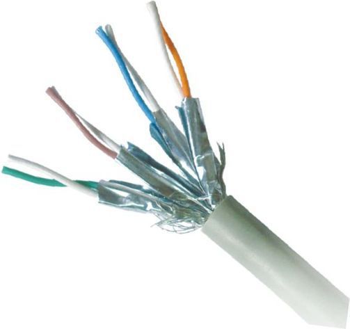 Kabel RJ45/RJ45 0.5 m Patchcord Kategoria 6a Szary Gembird S/FTP - obrazek 2