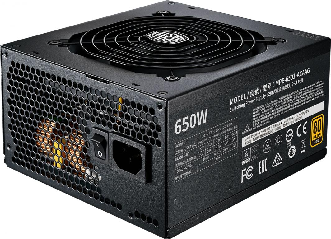 Zasilacz ATX 650W Cooler Master MWE 650 V2 Full Modular 80 Plus Gold - obrazek 2