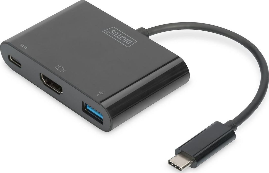 Stacja dokująca do laptopa USB Type-C  4K  1x HDMI 1x USB 3.0 1 1x USB-C PD 60W  Digitus
