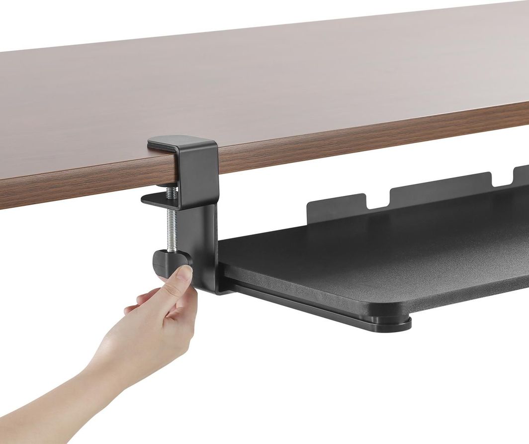 Uchwyt na klawiaturę - podbiurkowy, regulowany Maclean - obrazek 3