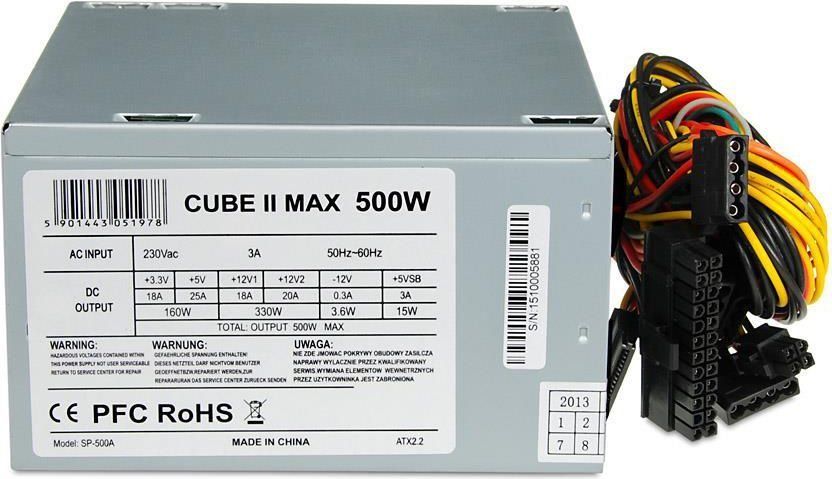 Zasilacz ATX   500W  iBOX CUBE II