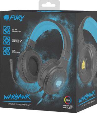Słuchawki Fury Warhawk RGB Czarno-niebieskie - obrazek 2