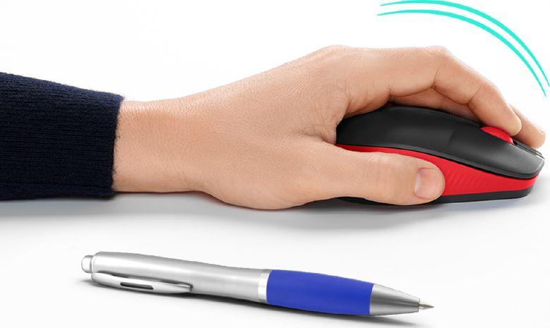 Mysz bezprzewodowa Logitech M190 Czerwona - obrazek 4