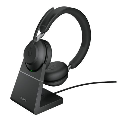 Słuchawki bezprzewodowe Jabra Evolve2 65 Stand Link380a MS Stereo Black